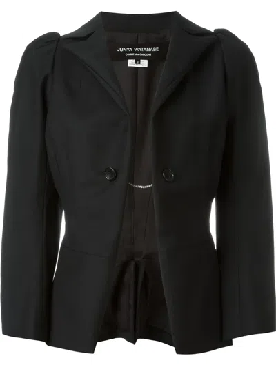 Junya Watanabe Contrast Sleeve Trim Jacket In Black