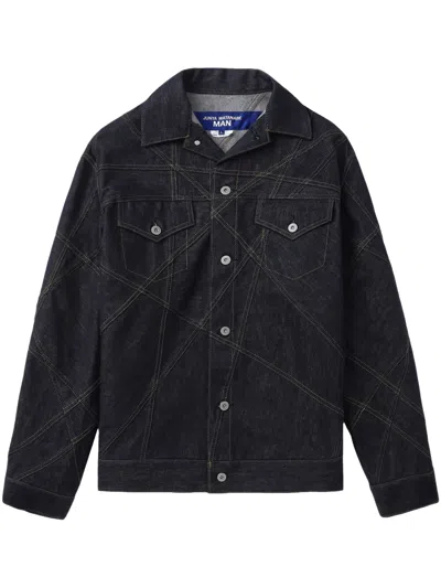 JUNYA WATANABE CONTRAST-STITCHING DENIM JACKET