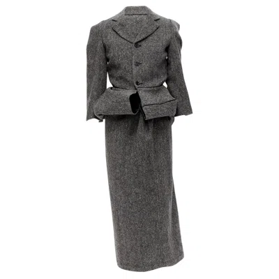 Junya Watanabe Convertible Blazer Dress Look In Grey