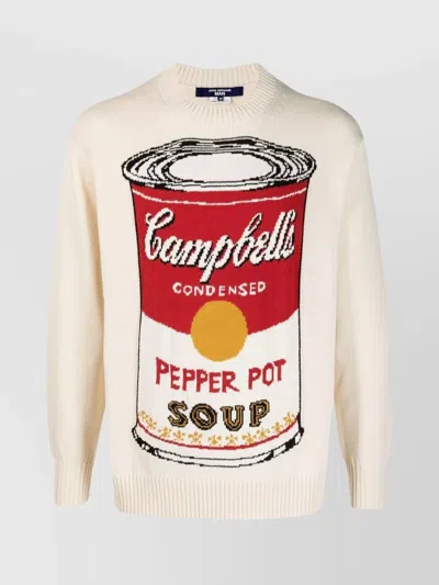 JUNYA WATANABE COTTON BLEND CREW NECK SWEATER