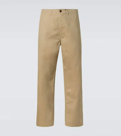 Junya Watanabe Cotton-blend Straight Pants In Gray