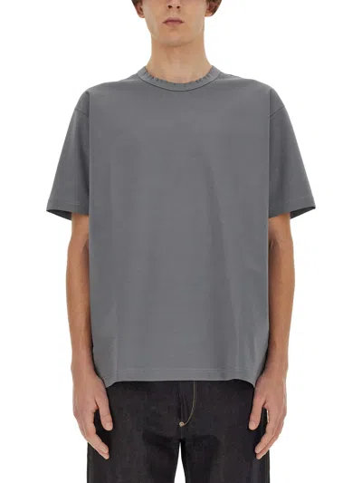 Junya Watanabe Cotton Blend T-shirt In Grey