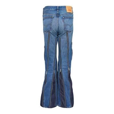 Junya Watanabe Cotton Denim Levi's Pants In Blue