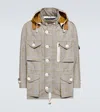 Junya Watanabe Cotton Field Jacket In Brn/ylw/wht X