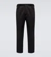 Junya Watanabe Cotton Gabardine Straight Pants In Black