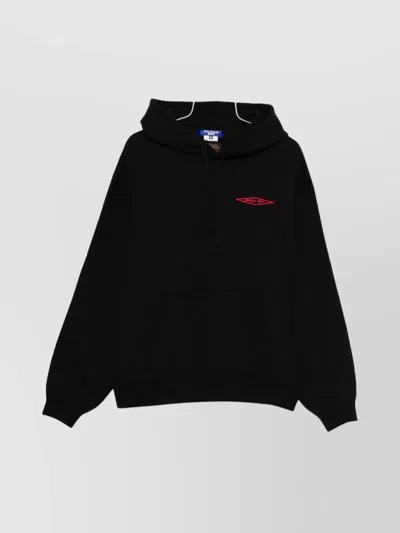 JUNYA WATANABE COTTON HOODIE WITH LOGO AND BACK PRINT