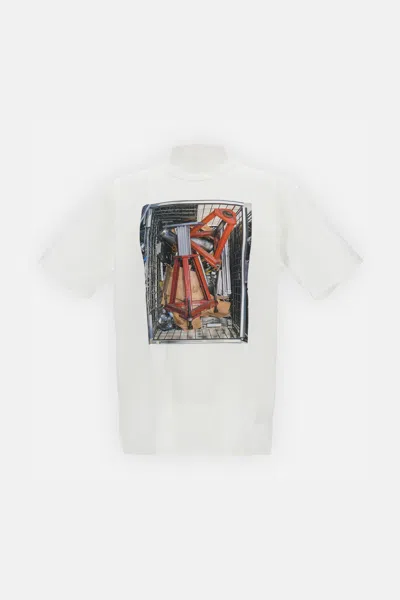 Junya Watanabe Cotton Jersey Thomas Struth In White