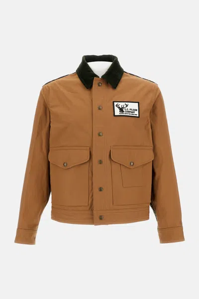 JUNYA WATANABE COTTON OXFORD X WOOL NYLON CHECK FILSON JACKET