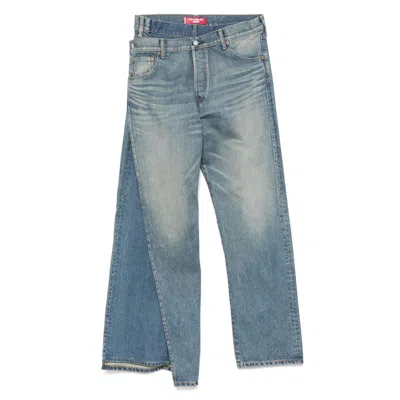 Junya Watanabe Cotton Pants In Blue