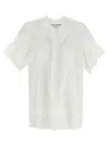 Junya Watanabe Cotton Poplin Blouse With Curled Flounce