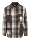 Junya Watanabe Long-sleeved Checked Shirt In Black
