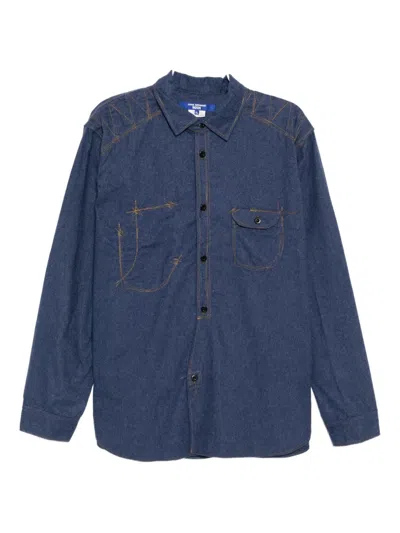 Junya Watanabe Cotton Shirt In Blue