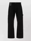 Junya Watanabe Cotton Wide Leg Trousers Featuring Pockets In Black