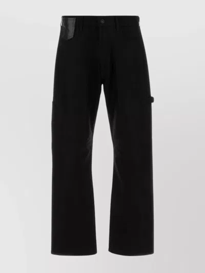 JUNYA WATANABE COTTON WIDE LEG TROUSERS FEATURING POCKETS