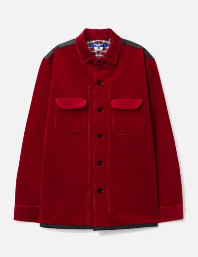 Junya Watanabe Courdroy Shirt In Red