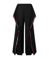 Junya Watanabe Wool Pants With Side Stripes In Blue