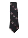 Junya Watanabe Crest-pattern Tie In Black