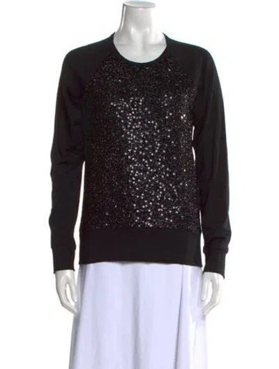 Pre-owned Junya Watanabe Crew Neck Long Sleeve Sweatshirt In Black