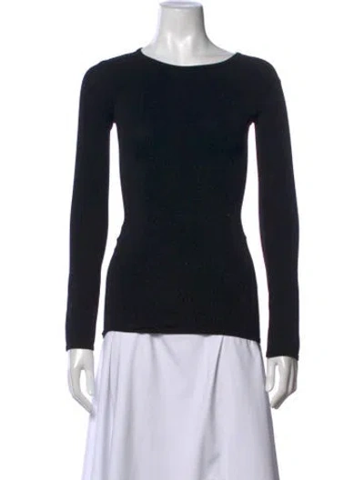 Pre-owned Junya Watanabe Crew Neck Long Sleeve Top In Black