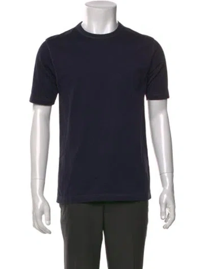 Pre-owned Junya Watanabe Crew Neck Short Sleeve T-shirt In Blue