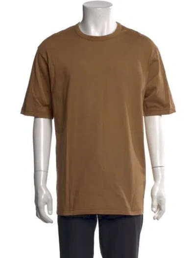 Pre-owned Junya Watanabe Crew Neck Short Sleeve T-shirt In Brown