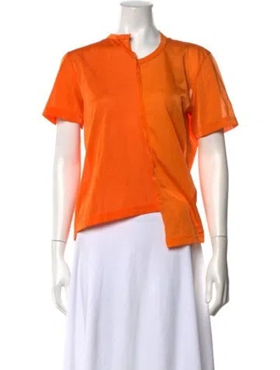 Pre-owned Junya Watanabe Crew Neck Short Sleeve T-shirt In Orange