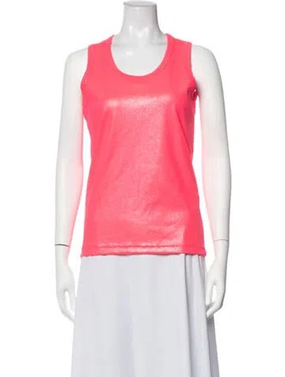 Pre-owned Junya Watanabe Crew Neck Sleeveless Top In Pink