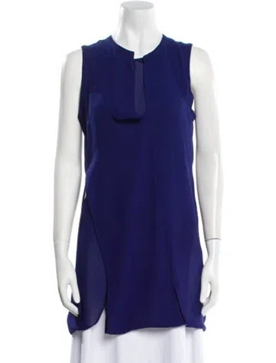 Pre-owned Junya Watanabe Crew Neck Sleeveless Tunic In Blue
