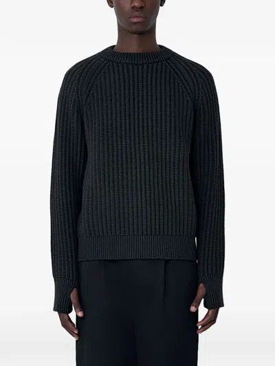 Junya Watanabe Crew-neck Sweater In Black