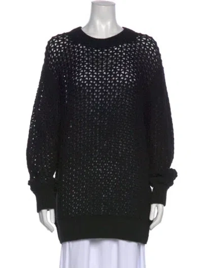 Pre-owned Junya Watanabe Crew Neck Sweater In Black