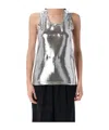 Junya Watanabe Metallic Mesh Tank Top