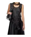 Junya Watanabe Black Round Neck Tank Top In Black