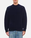 Junya Watanabe Navy Blue Ribbed Sweatshirt In Blue