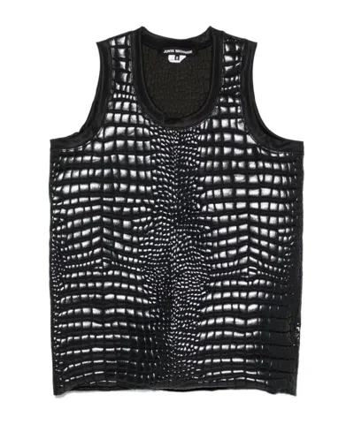 JUNYA WATANABE CROCODILE-EMBOSSED TOP