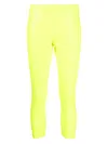 Junya Watanabe Shimmer-finish Tights In Yellow