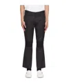 Junya Watanabe Cropped Smocked-panel Trousers In Black