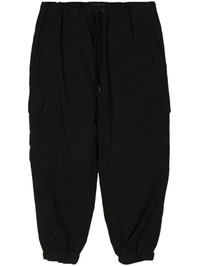 Junya Watanabe Cropped Tapered Trousers In Black