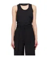 Junya Watanabe Cut-out Detail Vest In Black