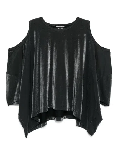 Junya Watanabe Cut-out T-shirt In Black