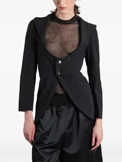 Junya Watanabe Cut-out Tailored Jacket In Black