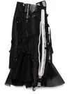 Junya Watanabe Deconstructed Panelled Skirt In Black