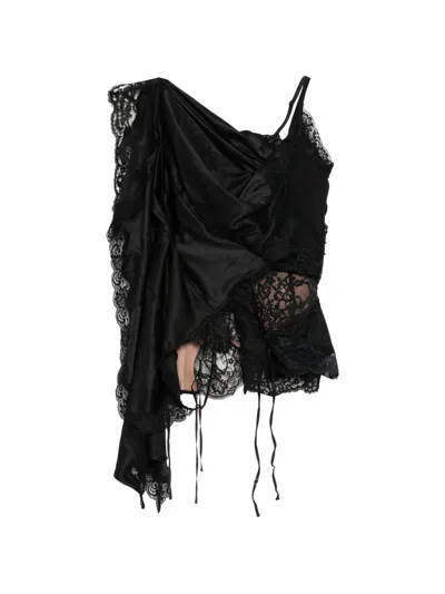 Junya Watanabe Deconstructed Sculptural Blouse In Black