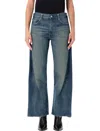 Junya Watanabe Deconstructed Wide-leg Denim Trousers In Blue