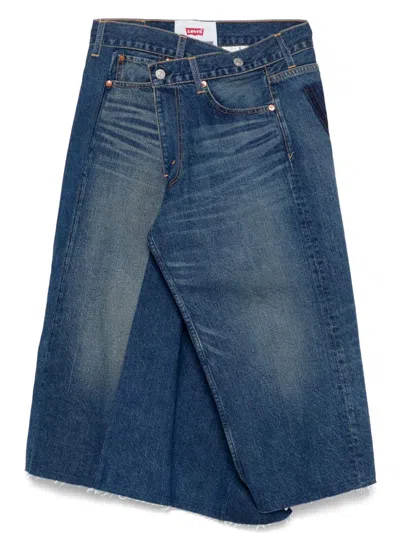 JUNYA WATANABE JUNYA WATANABE DENIM ASYMMETRIC SKIRT