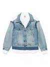 Junya Watanabe Denim Shirt Jacket In Blue