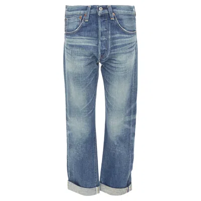 Junya Watanabe Denim Selvedge Denim Cropped Jeans In Blue