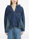 Junya Watanabe Short Denim Jacket In Blue