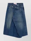 Junya Watanabe Skirt With Back Pockets And Contrast Stitching