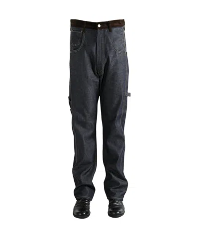 Junya Watanabe Denim Trousers With Belt Loops In Black