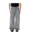 Junya Watanabe Levi's Oversized Denim Trousers In Grey
